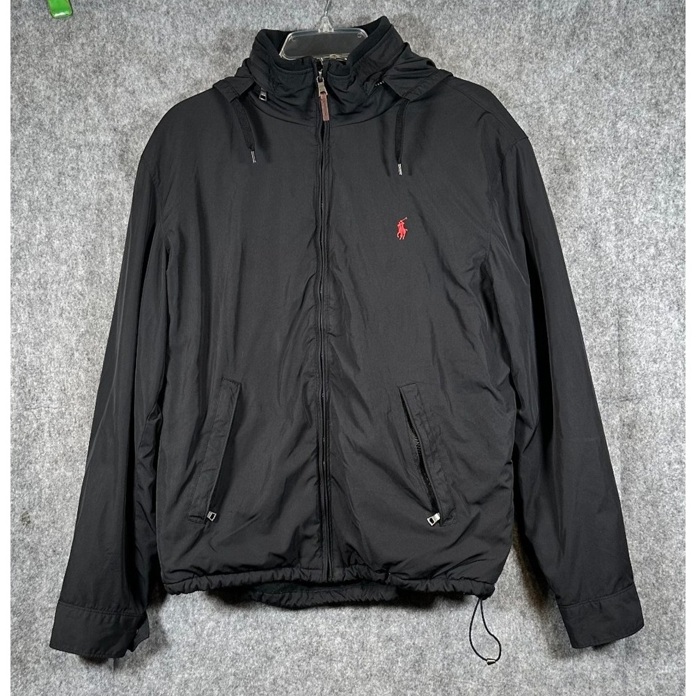 Vintage 90s Polo Ralph Lauren Nylon Jacket Mens Large Lined Windbreaker